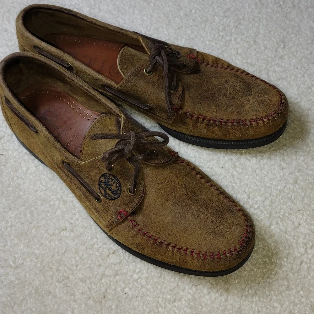 Allen Edmonds men's brown suede Sandlot NY Mets loafers. Size 8